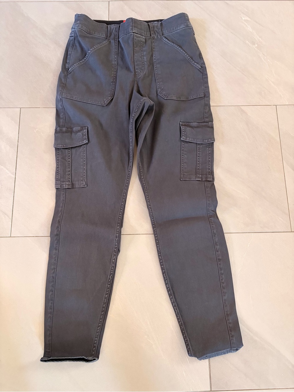 Spanx Women’s Cargo Jeans in Gray - Slim Utility Style